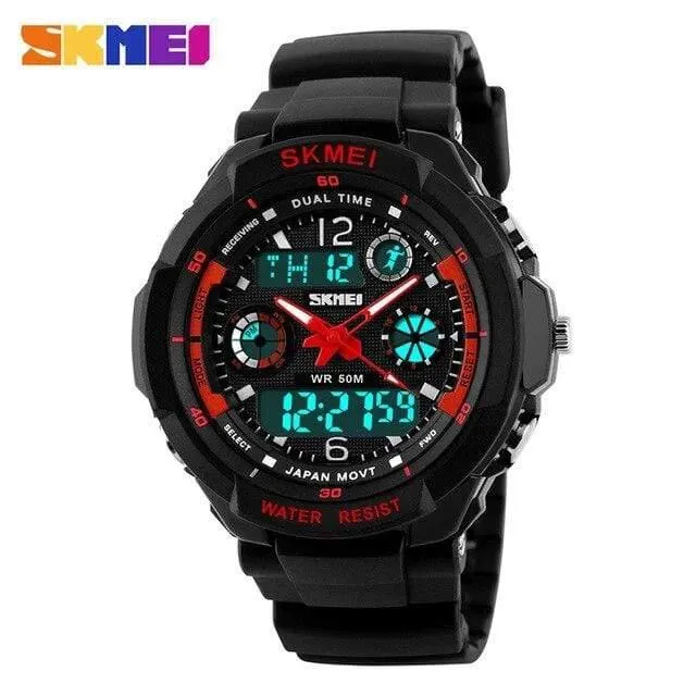Kinderuhren Sport Mode LED Quarz Digitaluhr Jungen Mädchen Kinderuhr Wasserdichte Armbanduhren Kinderuhr