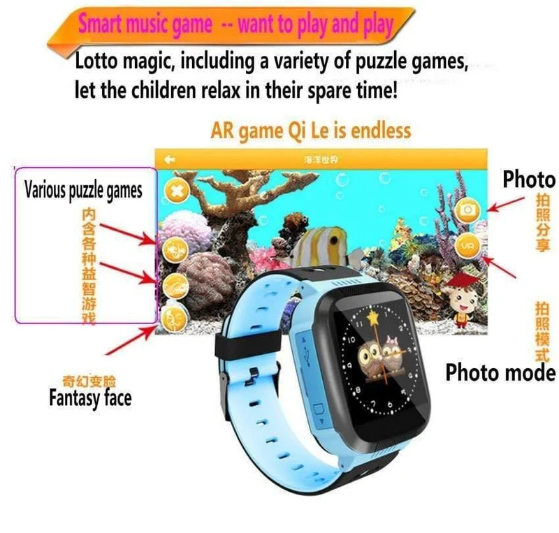 Uhr Smartwatch GPS-Dual-Positionierungsuhr Mehrsprachige Kinderuhr