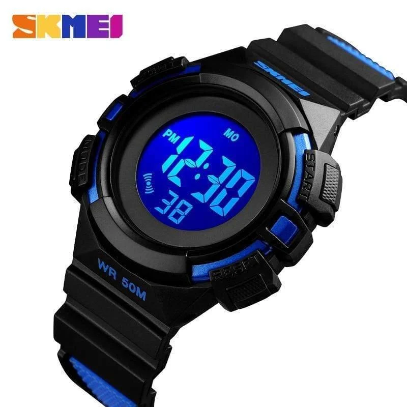 Kinderuhr, wasserdicht, luxuriös, Stoppuhr, Outdoor, Anti-Schock, Sport, Kinderuhr, leuchtende LED-Mode, digitale Uhren