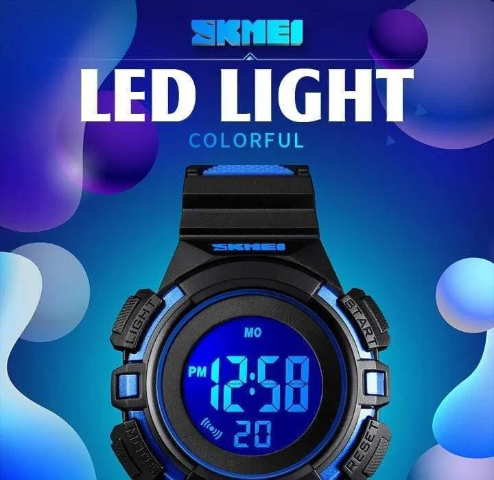 Kinderuhr, wasserdicht, luxuriös, Stoppuhr, Outdoor, Anti-Schock, Sport, Kinderuhr, leuchtende LED-Mode, digitale Uhren