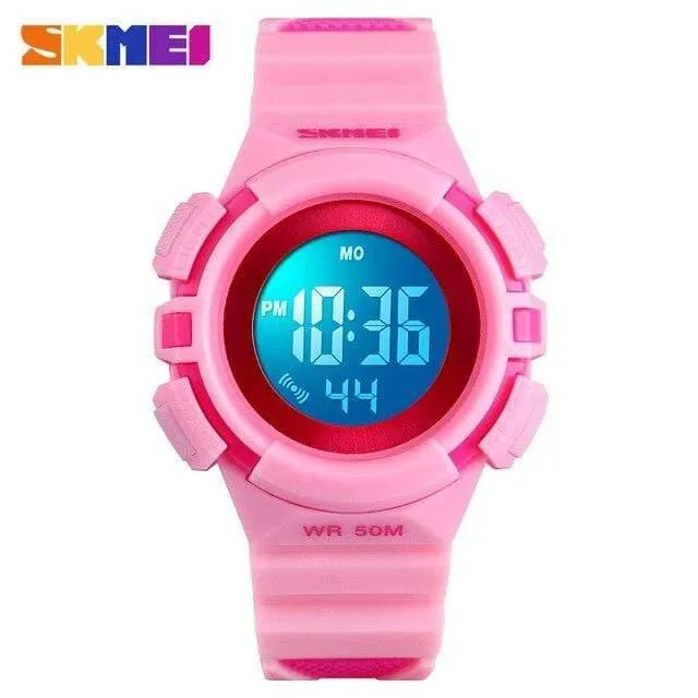 Kinderuhr, wasserdicht, luxuriös, Stoppuhr, Outdoor, Anti-Schock, Sport, Kinderuhr, leuchtende LED-Mode, digitale Uhren