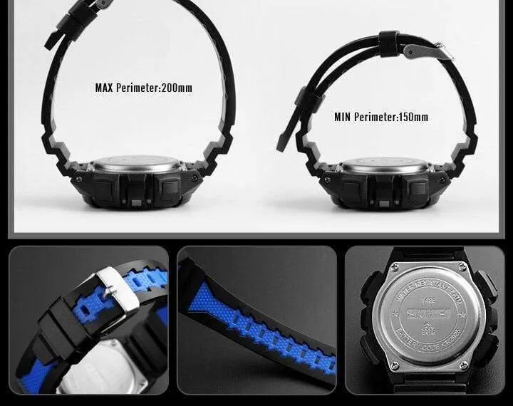 Kinderuhr, wasserdicht, luxuriös, Stoppuhr, Outdoor, Anti-Schock, Sport, Kinderuhr, leuchtende LED-Mode, digitale Uhren