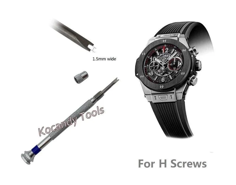 Uhr Schraubendreher für H-Schraube Hublot Watch Lünette Band Strap Repair Tool-Doppelklinge