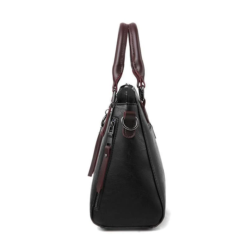 Vintage Leder Damen Handtaschen Frauen Messenger Bags TotesTassel Designer Umhängetasche Umhängetasche Boston Handtaschen Heißer Verkauf