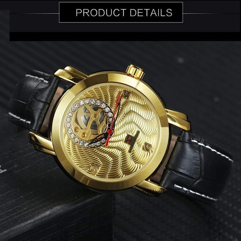Luxus Männer Frauen Mechanische Uhren Mode Liebhaber Geschenk Kristall Dekoration Zarte Zifferblatt Louvre Serie Hohl