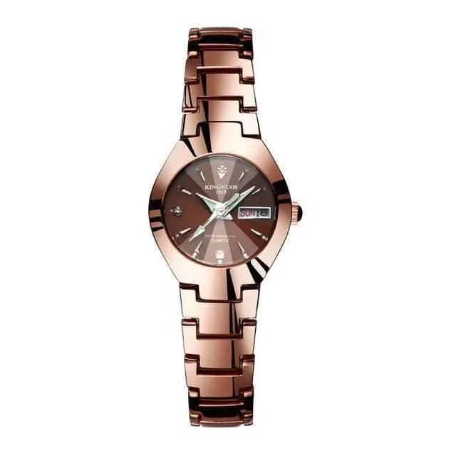 Lovers Watch Damenmode Kalender Leuchtende Uhren Herren Casual Wasserdicht Quarz Armbanduhren Unisex