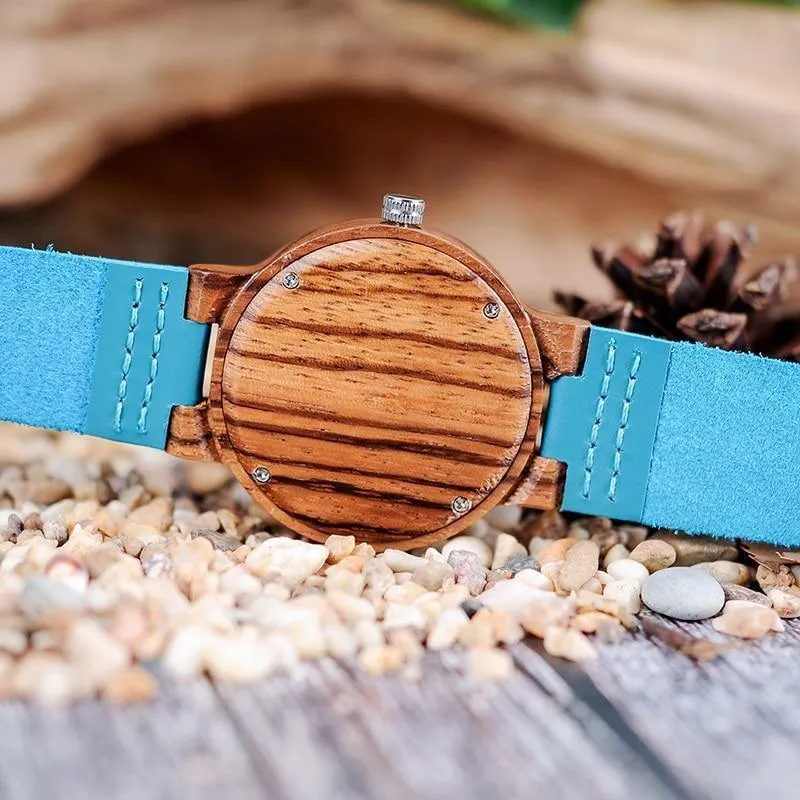 Frauen Uhren relogio feminino Luxus Mode Blau Lederband geliebten Quarz Armbanduhr C-C28 DROP SHIPPING