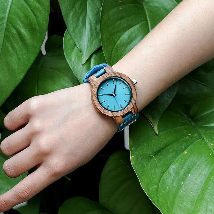 Frauen Uhren relogio feminino Luxus Mode Blau Lederband geliebten Quarz Armbanduhr C-C28 DROP SHIPPING
