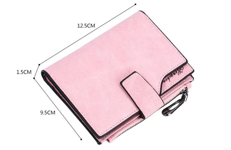 Brieftasche Frauen Leder Kreditkarteninhaber Reißverschluss Brieftasche Kurze Geldbörse Für Karten Geldbörse Portefeuille Zip Karte Kurze Clutch