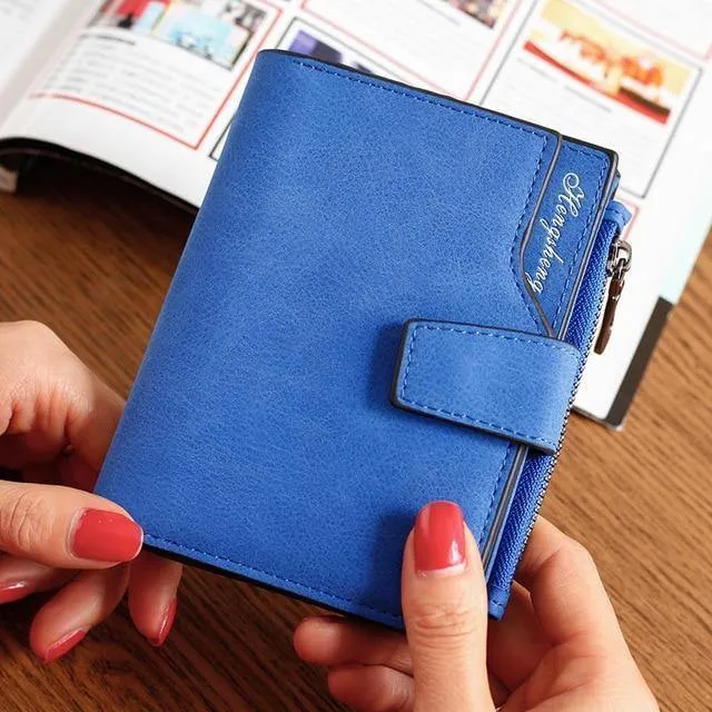 Brieftasche Frauen Leder Kreditkarteninhaber Reißverschluss Brieftasche Kurze Geldbörse Für Karten Geldbörse Portefeuille Zip Karte Kurze Clutch