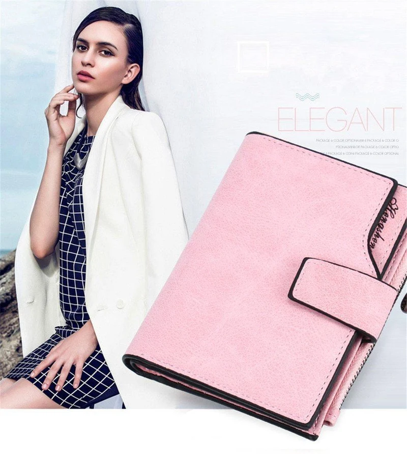 Brieftasche Frauen Leder Kreditkarteninhaber Reißverschluss Brieftasche Kurze Geldbörse Für Karten Geldbörse Portefeuille Zip Karte Kurze Clutch