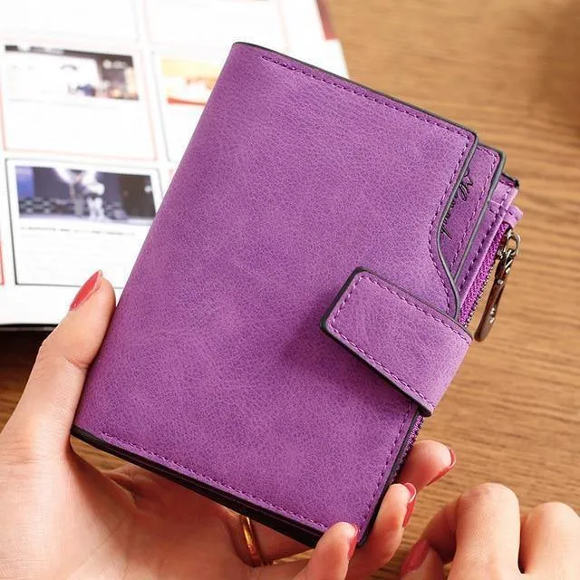 Brieftasche Frauen Leder Kreditkarteninhaber Reißverschluss Brieftasche Kurze Geldbörse Für Karten Geldbörse Portefeuille Zip Karte Kurze Clutch