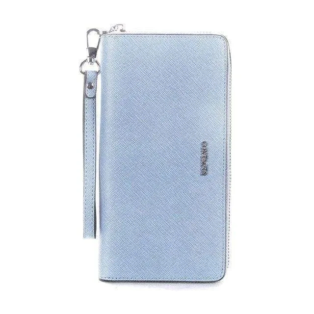 Frauen Kuh Leder Kupplung Damen Kontinent Geldbörsen Metalic Echtes Leder Brieftaschen Handy Halter Heißer Verkauf