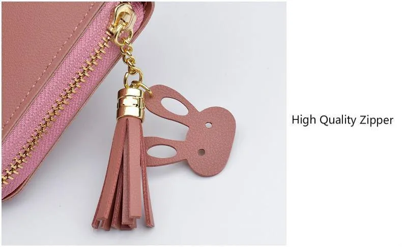 Frauen Leder Brieftasche Weibliche Lange Tragbare Multifunktions Solide Geldbörse Frauen Telefon Cion Karte Halter Damen Kupplung Carteras