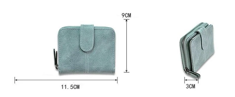 Frauen Kleine Brieftasche Für Kreditkarte Weibliche Geldbörse Leder Brieftasche Mode Kurze Kupplung Dame Solide Mini Geldbörse Frauen Brieftaschen