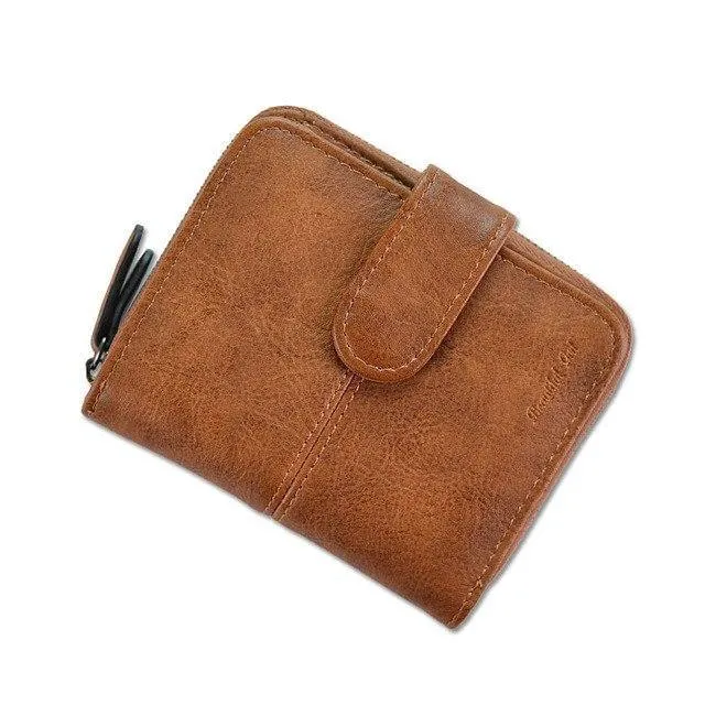 Frauen Kleine Brieftasche Für Kreditkarte Weibliche Geldbörse Leder Brieftasche Mode Kurze Kupplung Dame Solide Mini Geldbörse Frauen Brieftaschen