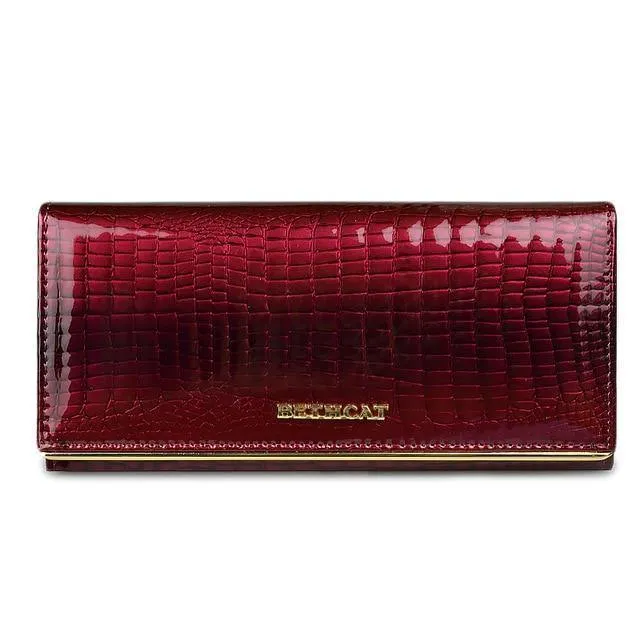 Frauen Brieftasche und Geldbörsen Echtes Leder Weibliche Münze Kartenhalter Geldbörse Damen Geld Taschen Alligator Kuh Brieftaschen