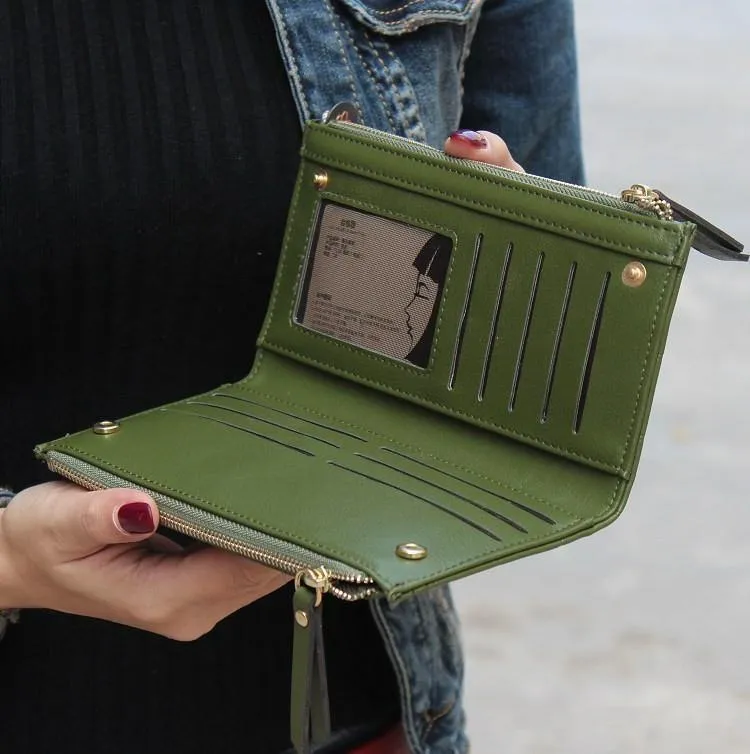 Frauen Brieftasche Kupplung frauen Geldbörse Beste Telefon Brieftasche Weibliche Fall Telefon Tasche Carteira Femme