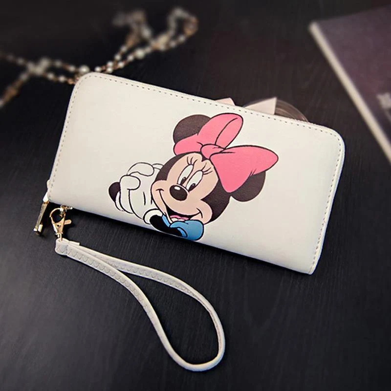 Frauen Geldbörsen Mickey Tasche Minnie Geldbörse Leder Handtasche Frauen Billeteras Damen Clutch Tasche Embrayage Sac Bolsas Feminina