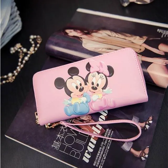 Frauen Geldbörsen Mickey Tasche Minnie Geldbörse Leder Handtasche Frauen Billeteras Damen Clutch Tasche Embrayage Sac Bolsas Feminina