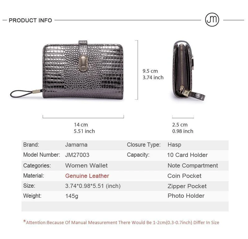 Leder Frauen Brieftaschen Krokodil Muster Kleine Brieftasche Magnetische Schnalle Rindsleder Frauen Geldbörse