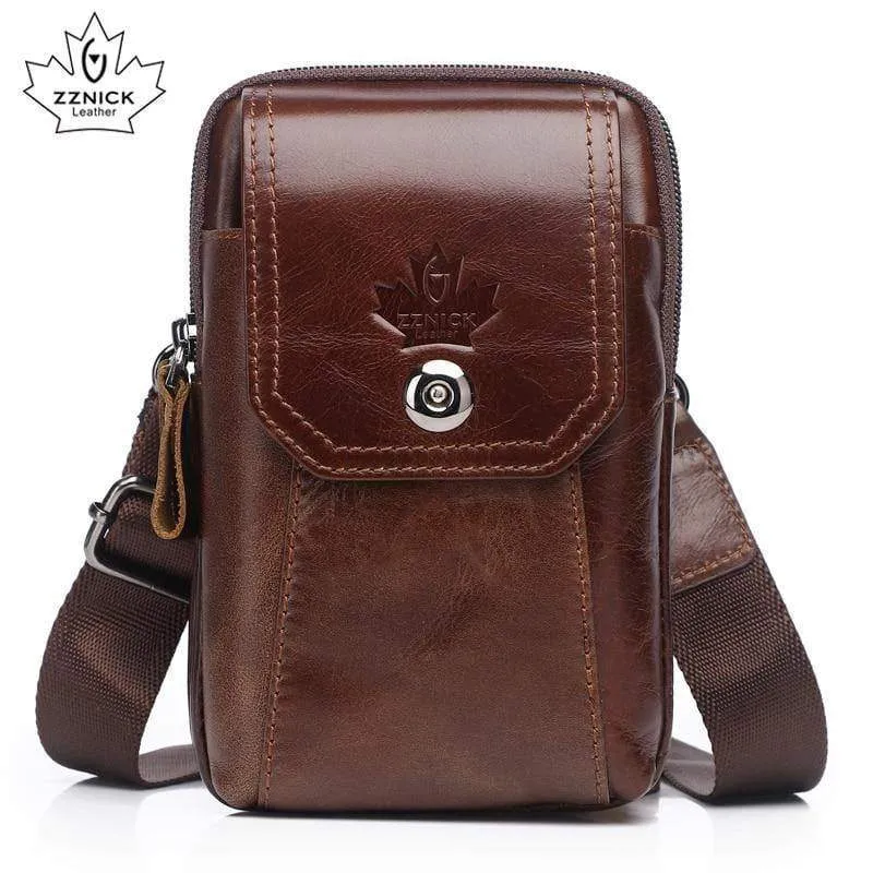 Leder Hüfttaschen Pack Gürteltasche Handtaschen Handytasche Taschen Reise Hüfttasche Männliche Taille Herrentasche Mode Klappe