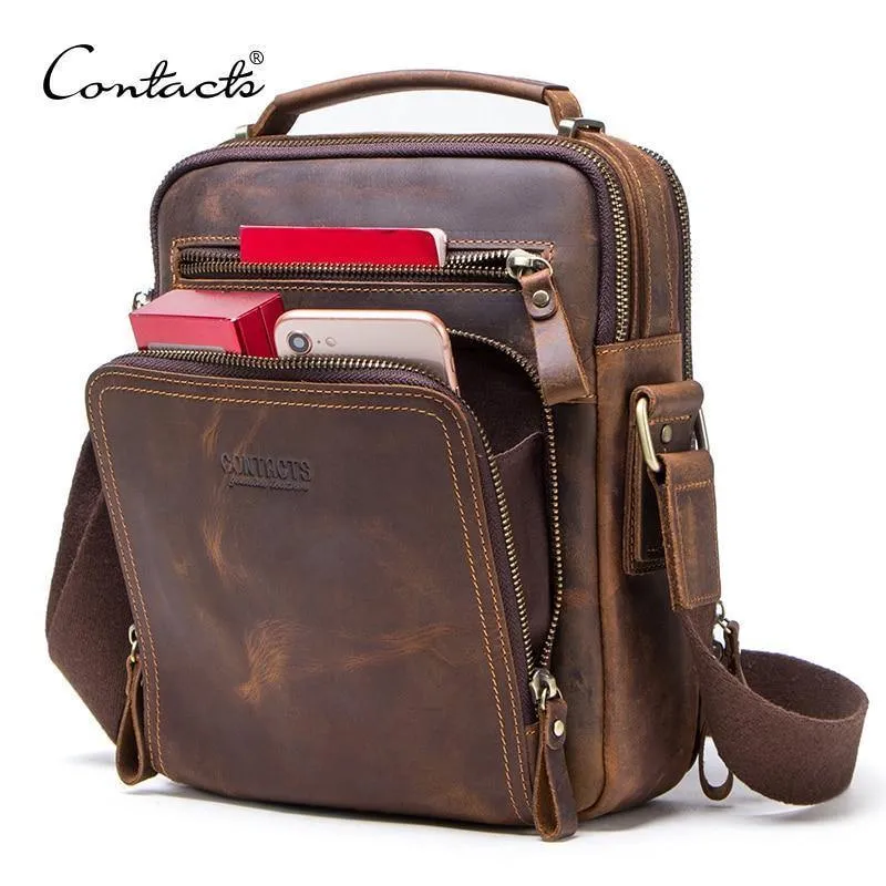 Leder Herren Umhängetasche Vintage Messenger Bags Herren Bolsos Herren Umhängetaschen Herren Handtasche Schultertasche