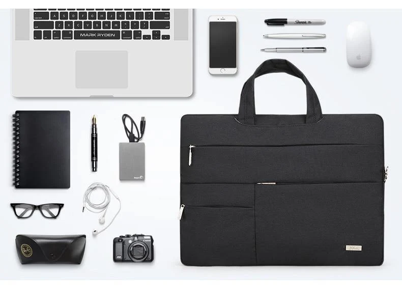 Mann Laptop Tasche wasserdicht passen 15.6 Zoll Handtaschen Aktentasche männlich