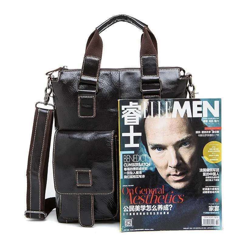 Leder Männer Tasche Casual Business Leder Herren Messenger Tasche Vintage herren Umhängetasche bolsas