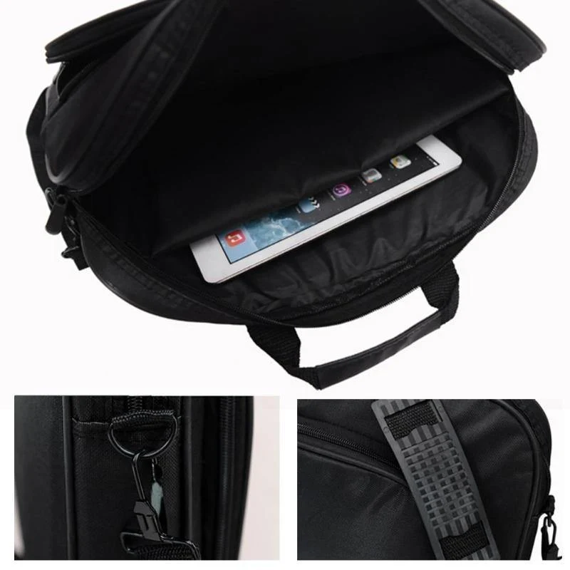 Business Tragbare Nylon Computer Handtaschen Reißverschluss Schulter Laptop Einfache Tasche männer tasche schulter laptop schwarz