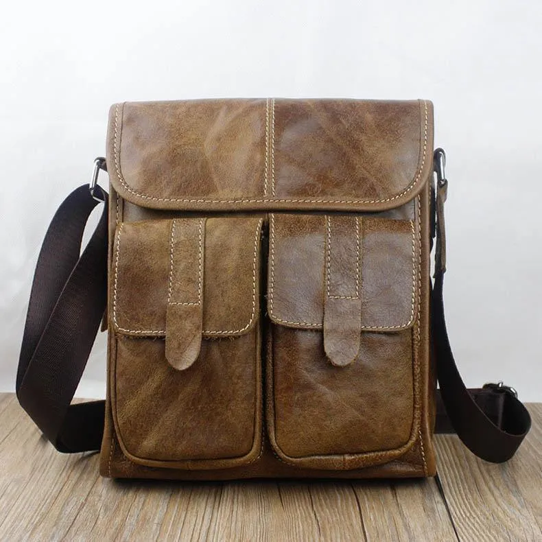 Männer Aktentasche taschen Aus Echtem Leder große kapazität tasche männlichen vintage taschen luxus Marke Casual schulter tasche