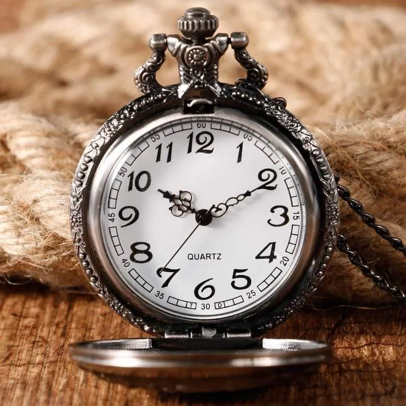 Stark House Crest Wolf Silber Bronze Quarz Taschenuhr Uhr Antike Männer Frauen Halskette Kette Geschenke