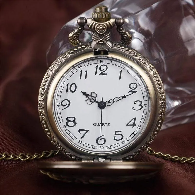 Stark House Crest Wolf Silber Bronze Quarz Taschenuhr Uhr Antike Männer Frauen Halskette Kette Geschenke