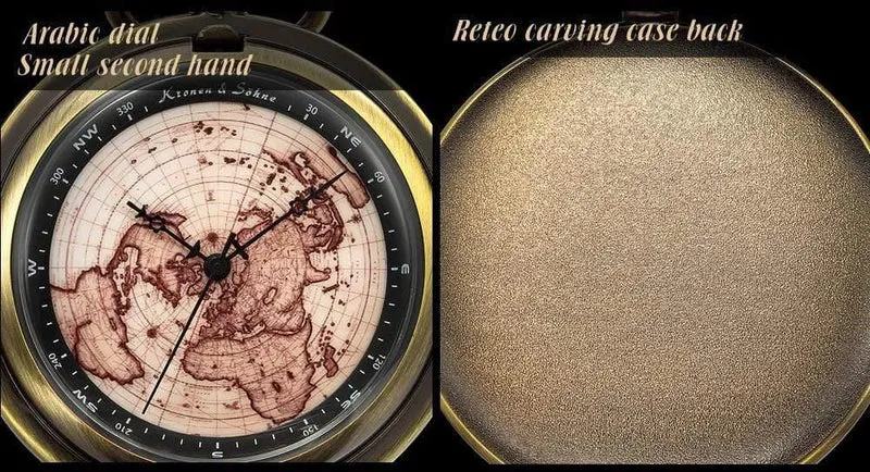 Bronze Boot Ruder Anker Muster Fall Karte Analog Relogio Schlüsselanhänger Uhr Kette Herren Quarz Taschenuhr / KSP106