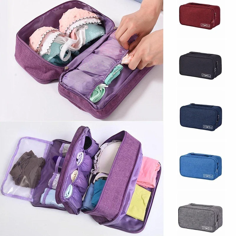 BH Unterwäsche Packwürfel Organizer Reisegepäck Wasserdichte Reisetasche für Frauen Beutel Koffer Platzsparendes Paket