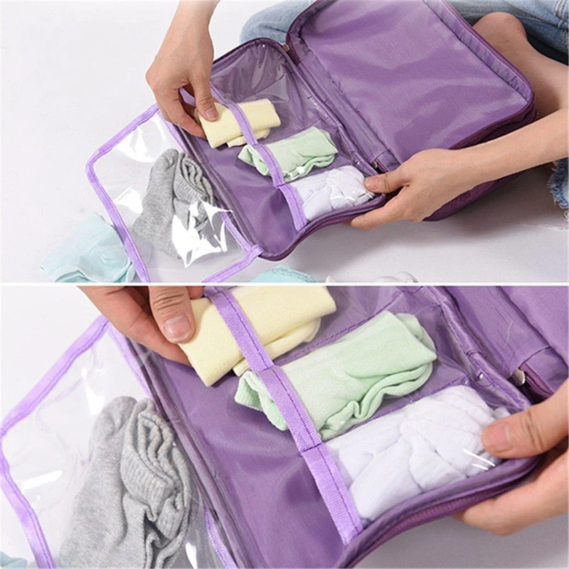 BH Unterwäsche Packwürfel Organizer Reisegepäck Wasserdichte Reisetasche für Frauen Beutel Koffer Platzsparendes Paket