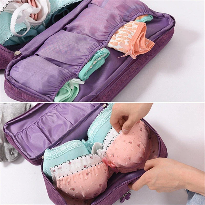 BH Unterwäsche Packwürfel Organizer Reisegepäck Wasserdichte Reisetasche für Frauen Beutel Koffer Platzsparendes Paket