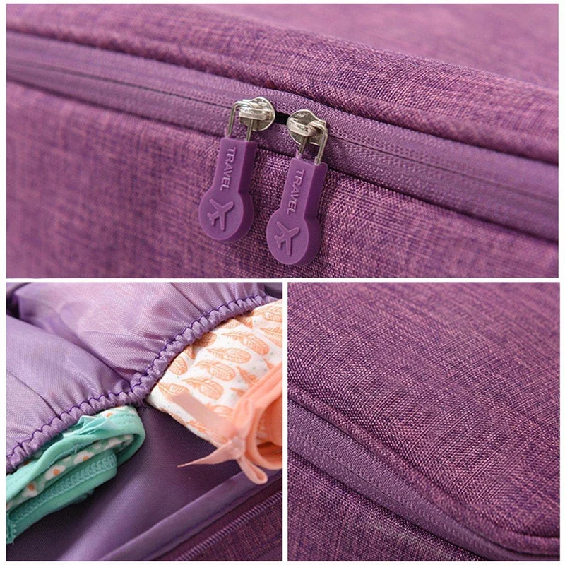 BH Unterwäsche Packwürfel Organizer Reisegepäck Wasserdichte Reisetasche für Frauen Beutel Koffer Platzsparendes Paket
