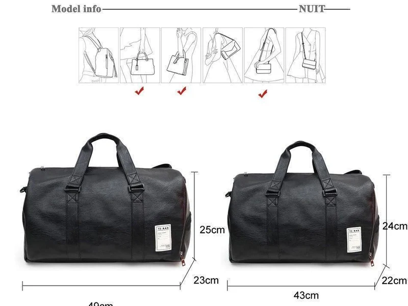 Reisetasche Herren Damen Große Kapazität Reisetasche Einfache Gepäcktasche Wasserdichte Gezeitenkoffer Gepäck Reisetaschen
