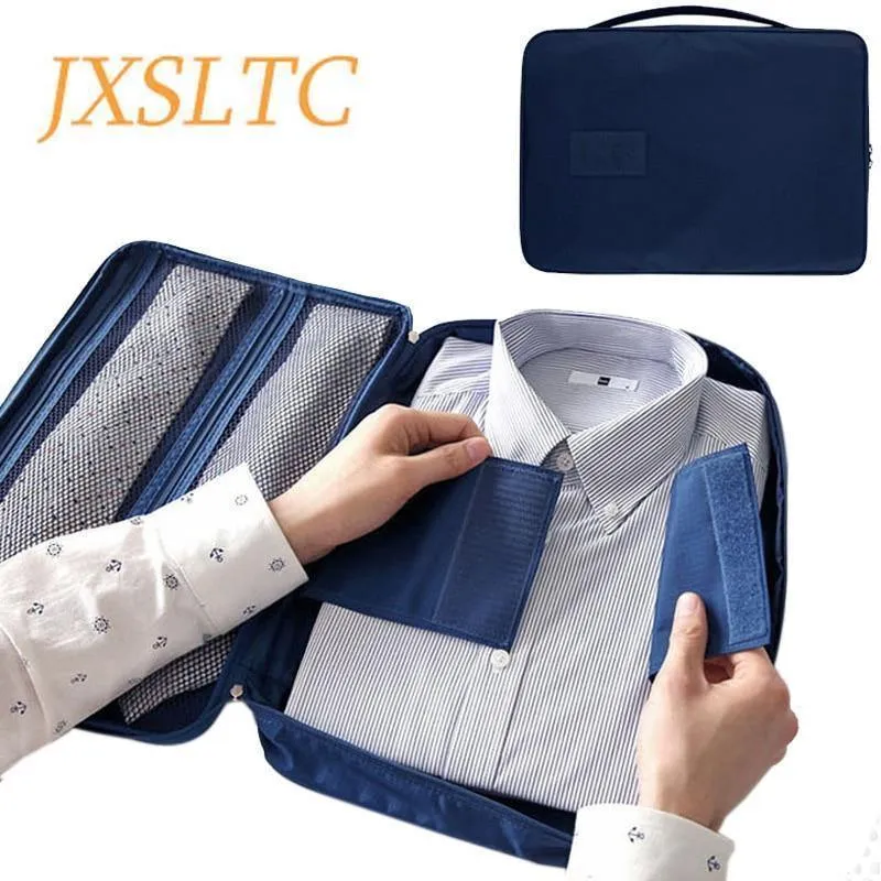 Männer Nylon Gepäck Reisetaschen für Hemd Leichte Verpackung Veranstalter Kleidungsstück Verpackung Würfel Gepäck Koffer männliche Tasche