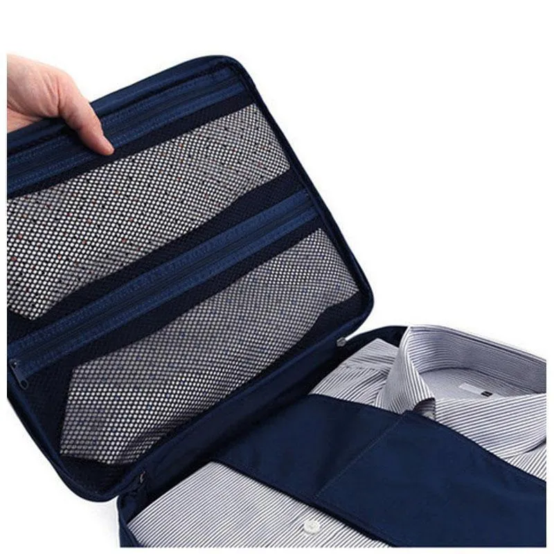 Männer Nylon Gepäck Reisetaschen für Hemd Leichte Verpackung Veranstalter Kleidungsstück Verpackung Würfel Gepäck Koffer männliche Tasche