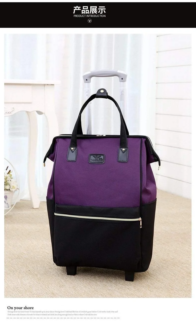 Oxford Tuch Wasserdicht Maletas De Viaje Con Ruedas Envio Koffer Gepäck Set Roll Reisetasche Festrollen