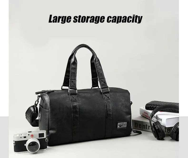Reisetasche, groß, Reisetasche, separater Schuhaufbewahrung, große Fitnesstaschen, Handtasche, Gepäck, Umhängetasche, Schwarz, XA237WC
