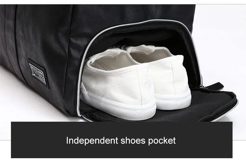 Reisetasche, groß, Reisetasche, separater Schuhaufbewahrung, große Fitnesstaschen, Handtasche, Gepäck, Umhängetasche, Schwarz, XA237WC