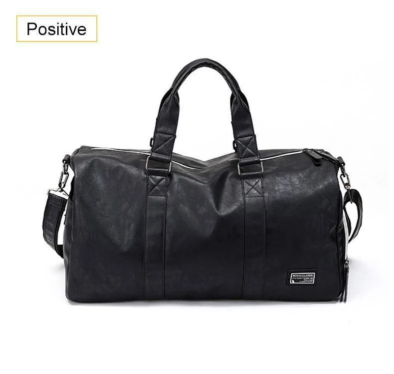 Reisetasche, groß, Reisetasche, separater Schuhaufbewahrung, große Fitnesstaschen, Handtasche, Gepäck, Umhängetasche, Schwarz, XA237WC