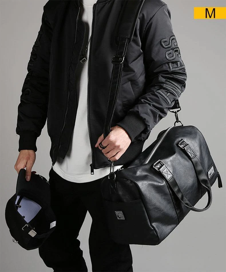 Reisetasche, groß, Reisetasche, separater Schuhaufbewahrung, große Fitnesstaschen, Handtasche, Gepäck, Umhängetasche, Schwarz, XA237WC