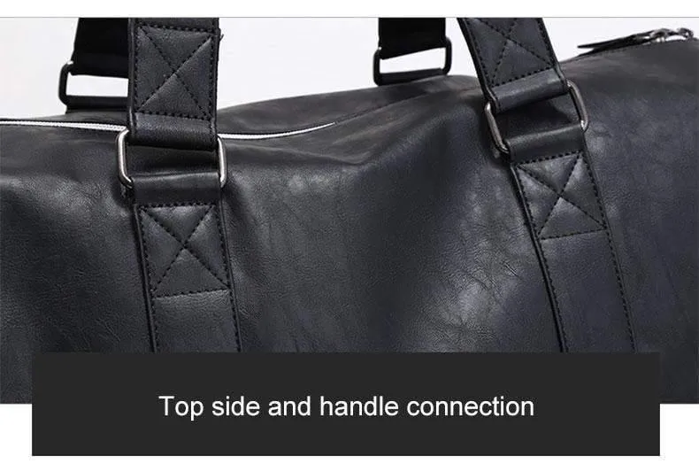 Reisetasche, groß, Reisetasche, separater Schuhaufbewahrung, große Fitnesstaschen, Handtasche, Gepäck, Umhängetasche, Schwarz, XA237WC