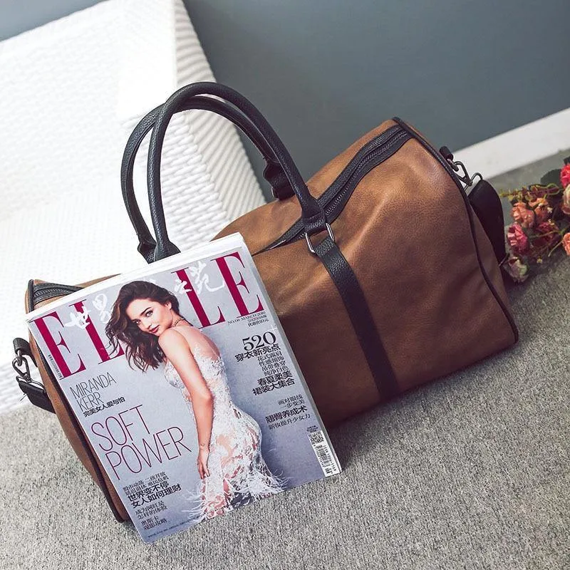Reisetasche Stilvolle Damen Casual Handtasche Herren Reisetaschen Männlich Weiblich Hochwertige Gepäcktaschen mit großer Kapazität