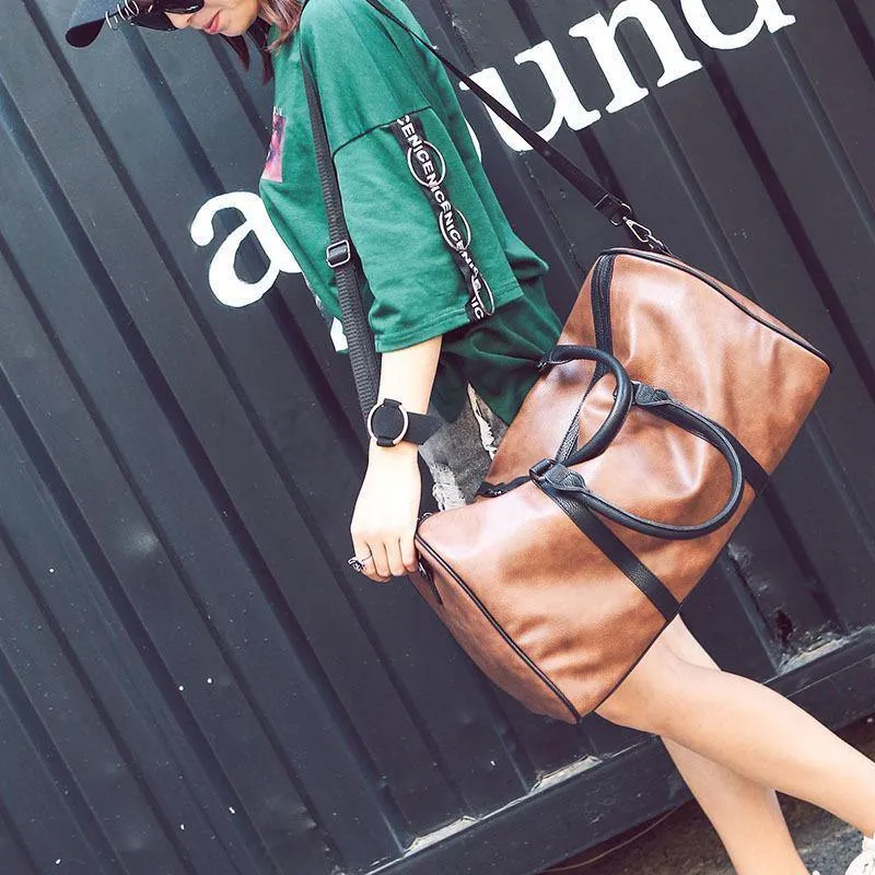 Reisetasche Stilvolle Damen Casual Handtasche Herren Reisetaschen Männlich Weiblich Hochwertige Gepäcktaschen mit großer Kapazität