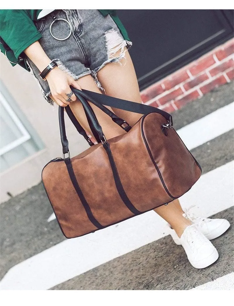 Reisetasche Stilvolle Damen Casual Handtasche Herren Reisetaschen Männlich Weiblich Hochwertige Gepäcktaschen mit großer Kapazität